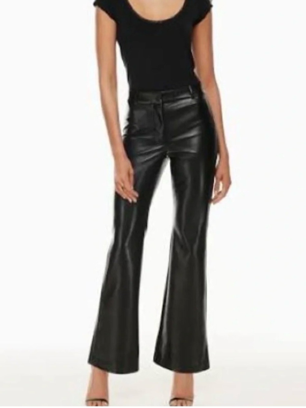 Aritzia Wilfred High Rise Melina Vegan Leather Pants